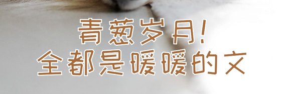 青葱岁月！全都是暖暖的文